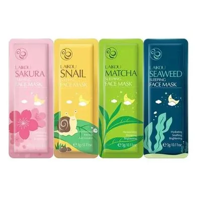 Laikou Sleeping Mask - 3gm - 4pcs Combo - 35842 - Rokomari product